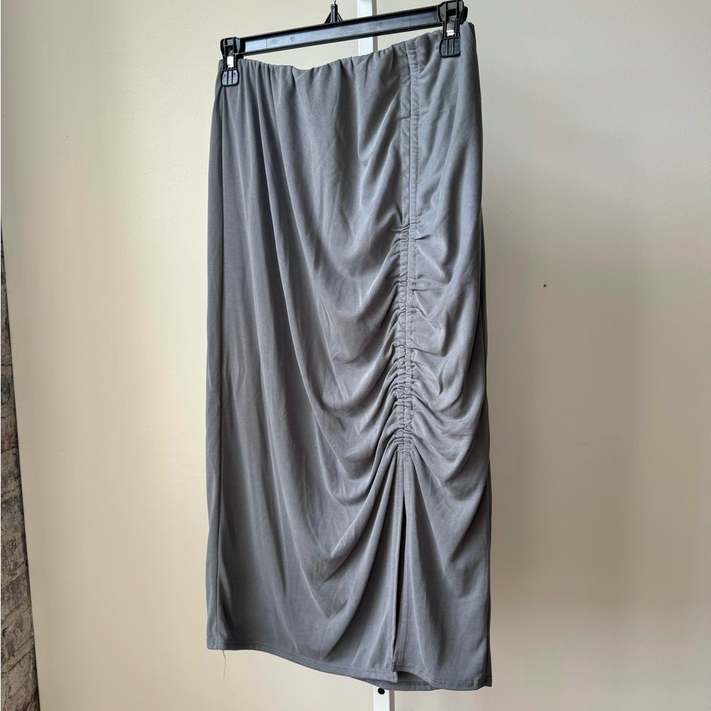 Green Envelope Los Angeles Grey Midi Skirt Small